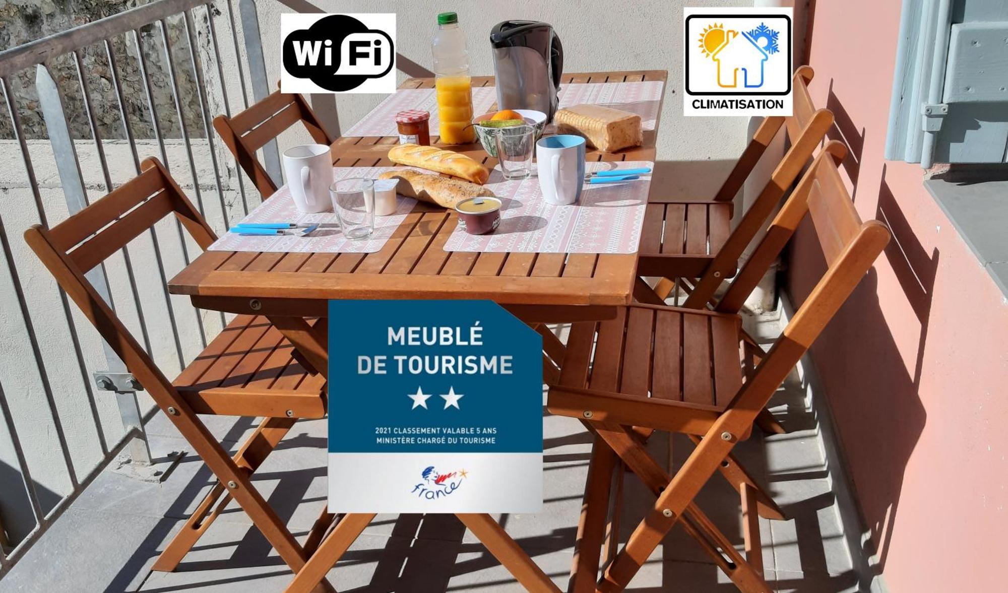 O Coeur De Sete - T2 Climatise Avec Terrasse - 2 ** Appartement Buitenkant foto